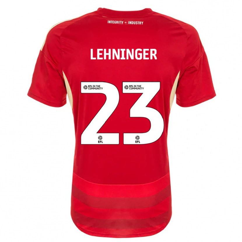 Danxen Kinder Saskia Lehninger #23 Rot Weiß Heimtrikot Trikot 2025/26 T-Shirt