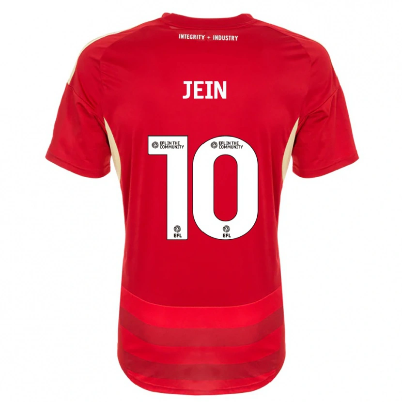 Danxen Kinder Shaunna Jein #10 Rot Weiß Heimtrikot Trikot 2025/26 T-Shirt
