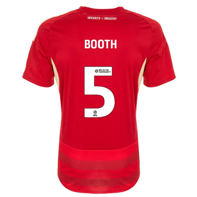 Danxen Kinder Lailah Booth #5 Rot Weiß Heimtrikot Trikot 2025/26 T-Shirt