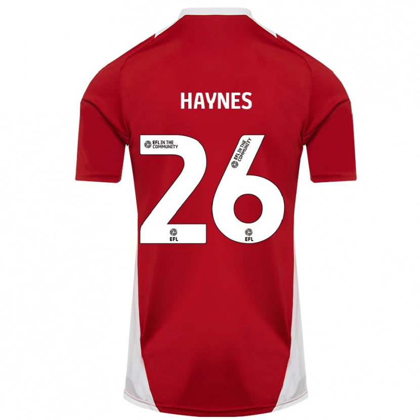 Danxen Kinder Billie Haynes #26 Rot Weiß Gold Heimtrikot Trikot 2025/26 T-Shirt