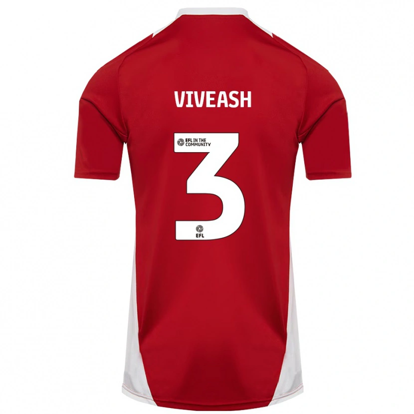 Danxen Kinder Gipsy Viveash #3 Rot Weiß Gold Heimtrikot Trikot 2025/26 T-Shirt