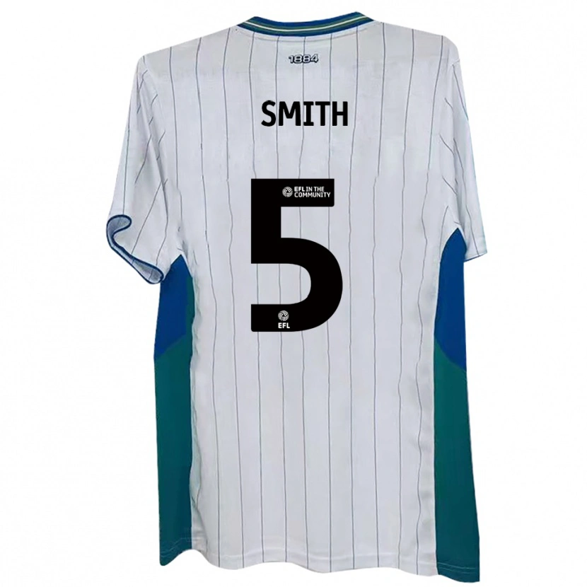 Danxen Kinder Nathan Smith #5 Weiß Grün Blau Heimtrikot Trikot 2025/26 T-Shirt