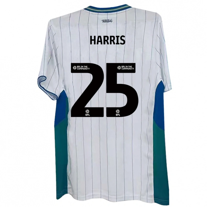 Danxen Kinder Taylan Harris #25 Weiß Grün Blau Heimtrikot Trikot 2025/26 T-Shirt