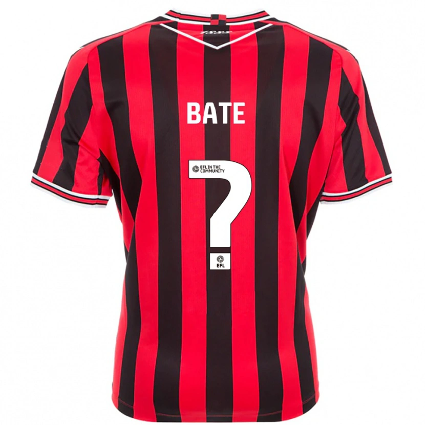 Danxen Kinder Rhiannon Bate #0 Rot Schwarz Heimtrikot Trikot 2025/26 T-Shirt