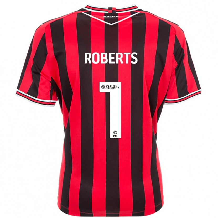 Danxen Kinder Myles Roberts #1 Rot Schwarz Heimtrikot Trikot 2025/26 T-Shirt