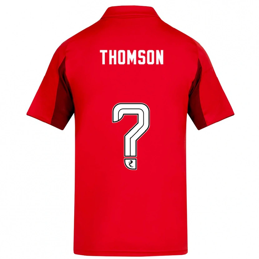 Danxen Kinder Ethan Thomson #0 Rot Burgunderrot Heimtrikot Trikot 2025/26 T-Shirt