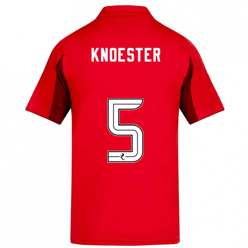 Danxen Kinder Mats Knoester #5 Rot Burgunderrot Heimtrikot Trikot 2025/26 T-Shirt