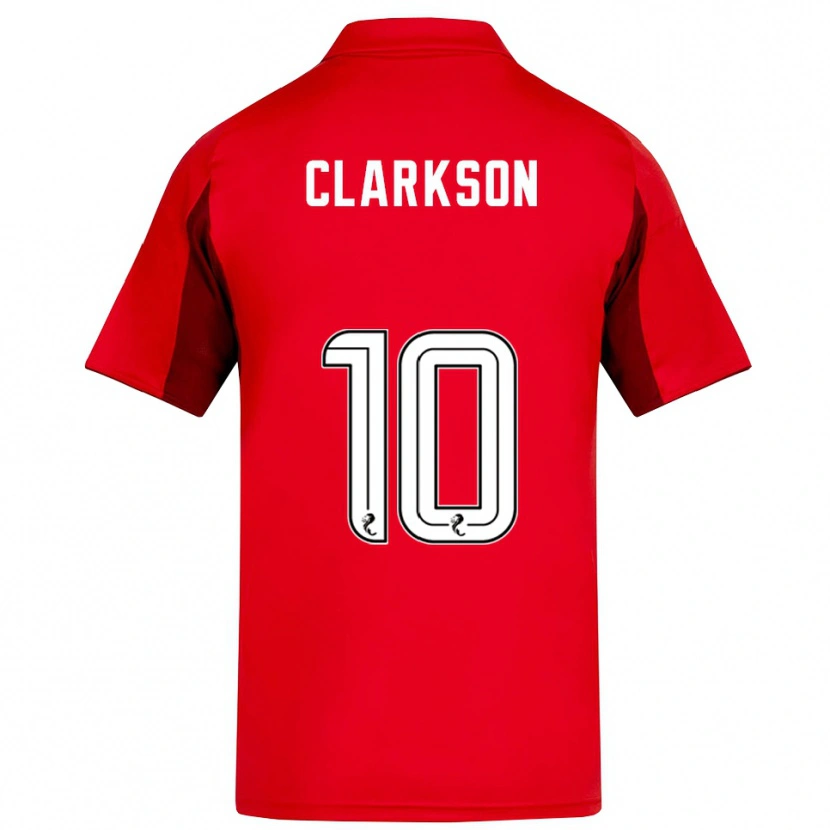 Danxen Kinder Leighton Clarkson #10 Rot Burgunderrot Heimtrikot Trikot 2025/26 T-Shirt