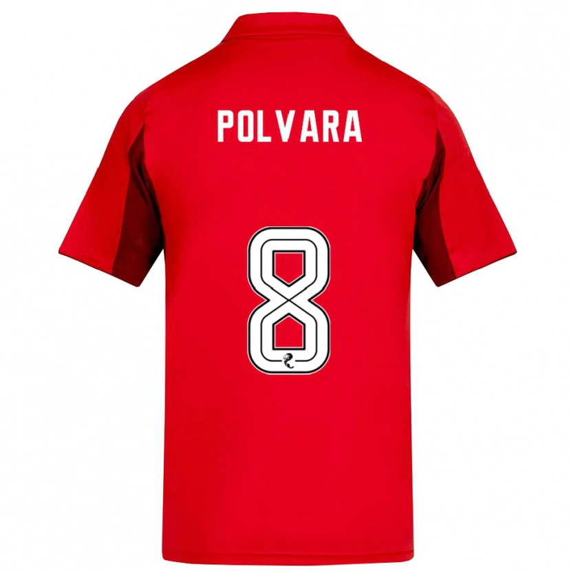 Danxen Kinder Dante Polvara #8 Rot Burgunderrot Heimtrikot Trikot 2025/26 T-Shirt