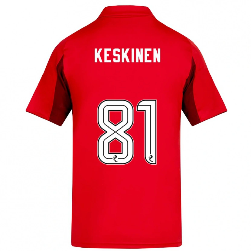 Danxen Kinder Topi Keskinen #81 Rot Burgunderrot Heimtrikot Trikot 2025/26 T-Shirt