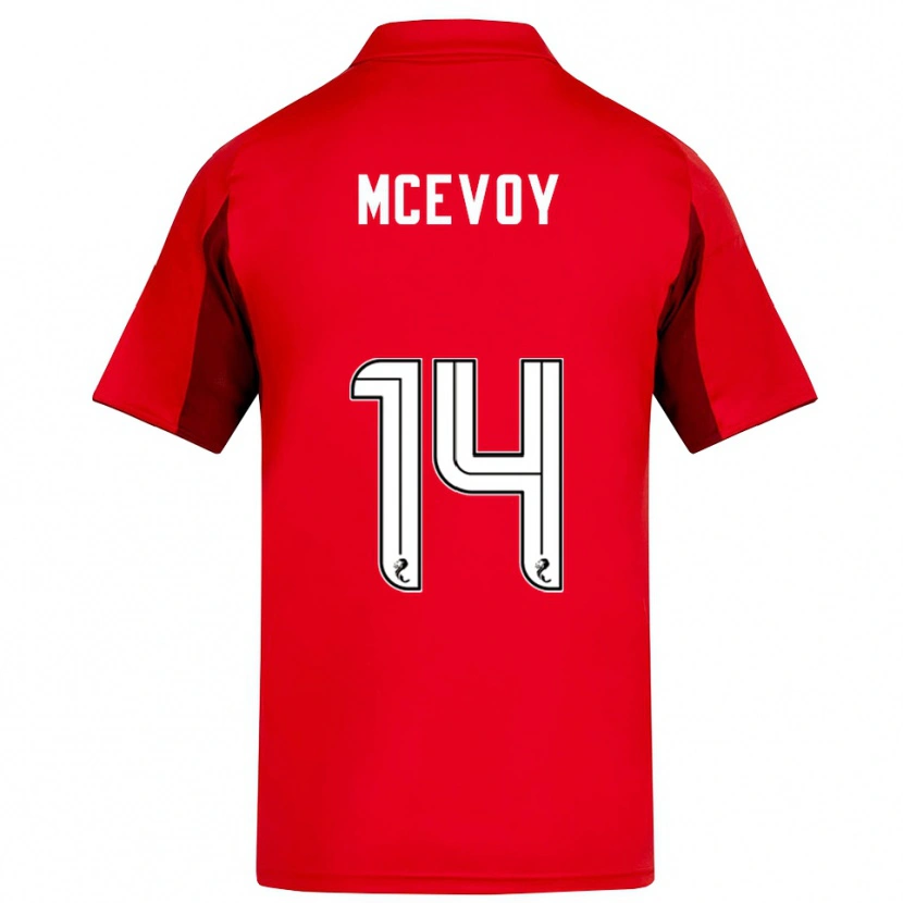 Danxen Kinder Holly Mcevoy #14 Rot Burgunderrot Heimtrikot Trikot 2025/26 T-Shirt