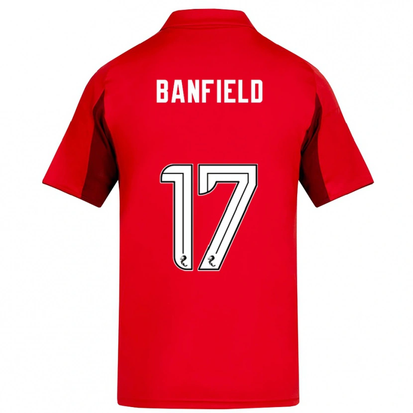Danxen Kinder Keeley Banfield #17 Rot Burgunderrot Heimtrikot Trikot 2025/26 T-Shirt