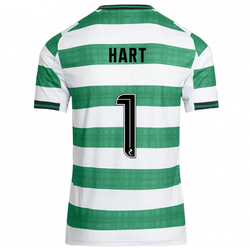 Danxen Kinder Joe Hart #1 Grün Weiß Heimtrikot Trikot 2025/26 T-Shirt