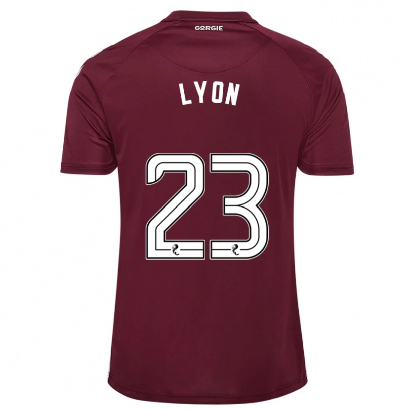 Danxen Kinder Jack Lyon #23 Burgunderrot Weiß Heimtrikot Trikot 2025/26 T-Shirt