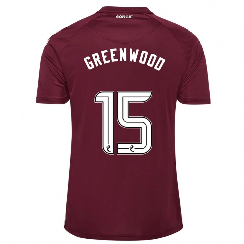 Danxen Kinder Brodie Greenwood #15 Burgunderrot Weiß Heimtrikot Trikot 2025/26 T-Shirt