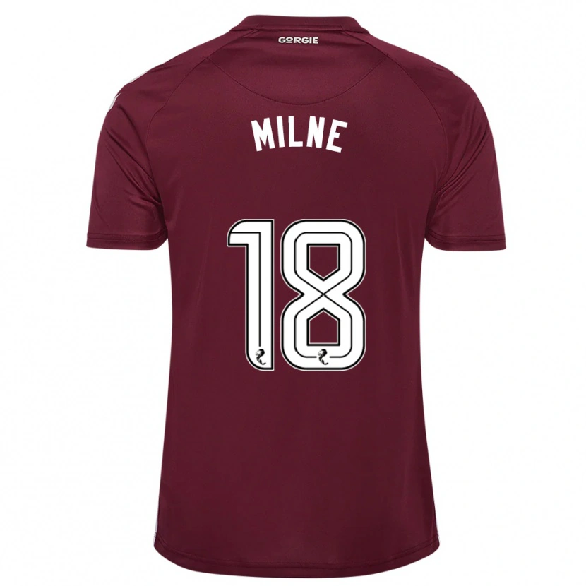 Danxen Kinder Harry Milne #18 Burgunderrot Weiß Heimtrikot Trikot 2025/26 T-Shirt