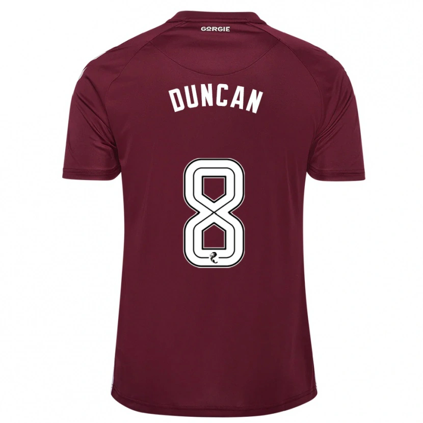 Danxen Kinder Ryan Duncan #8 Burgunderrot Weiß Heimtrikot Trikot 2025/26 T-Shirt