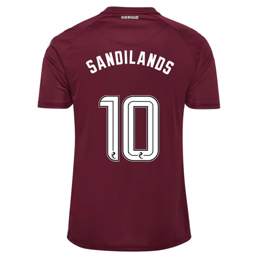 Danxen Kinder Callum Sandilands #10 Burgunderrot Weiß Heimtrikot Trikot 2025/26 T-Shirt