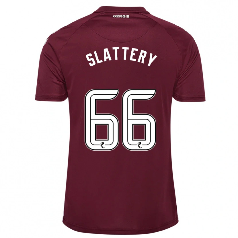 Danxen Kinder Jenna Slattery #66 Burgunderrot Weiß Heimtrikot Trikot 2025/26 T-Shirt