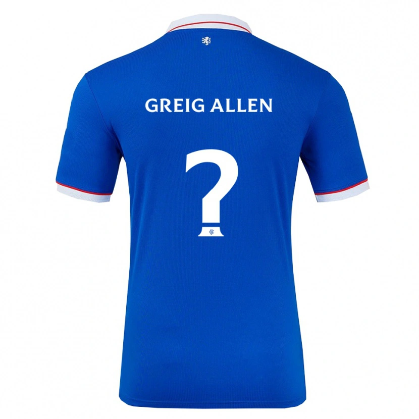 Danxen Kinder Greig Allen #0 Blau Weiß Heimtrikot Trikot 2025/26 T-Shirt