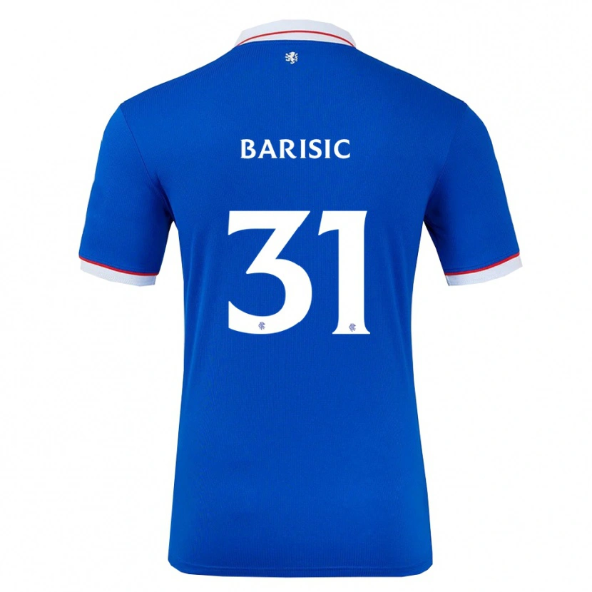 Danxen Kinder Borna Barisic #31 Blau Weiß Heimtrikot Trikot 2025/26 T-Shirt
