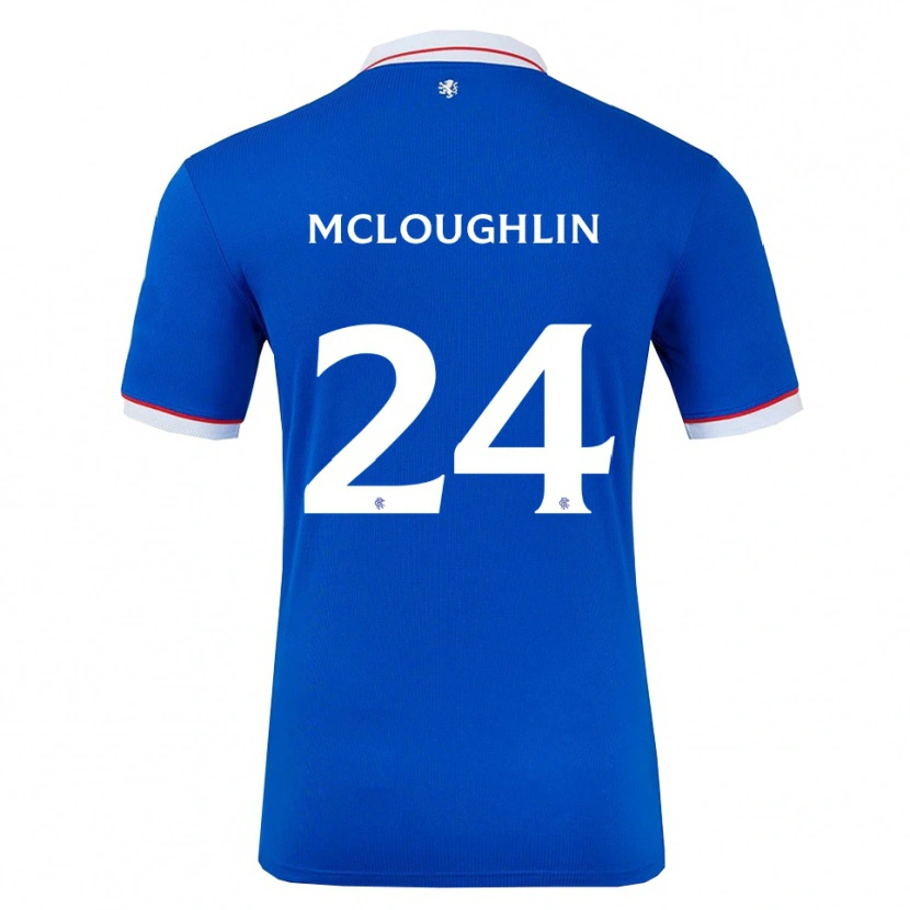 Danxen Kinder Olivia Mcloughlin #24 Blau Weiß Heimtrikot Trikot 2025/26 T-Shirt