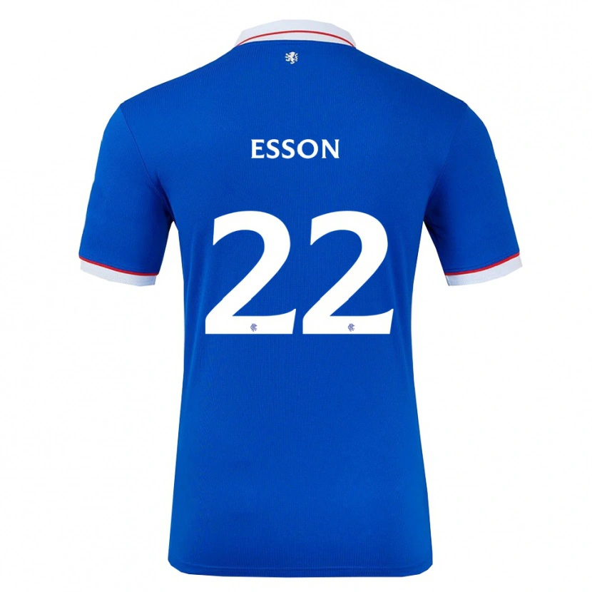 Danxen Kinder Victoria Esson #22 Blau Weiß Heimtrikot Trikot 2025/26 T-Shirt