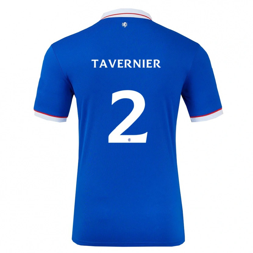 Danxen Kinder James Tavernier #2 Blau Weiß Heimtrikot Trikot 2025/26 T-Shirt