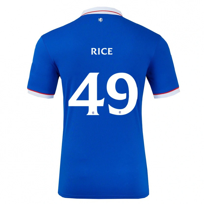 Danxen Kinder Bailey Rice #49 Blau Weiß Heimtrikot Trikot 2025/26 T-Shirt