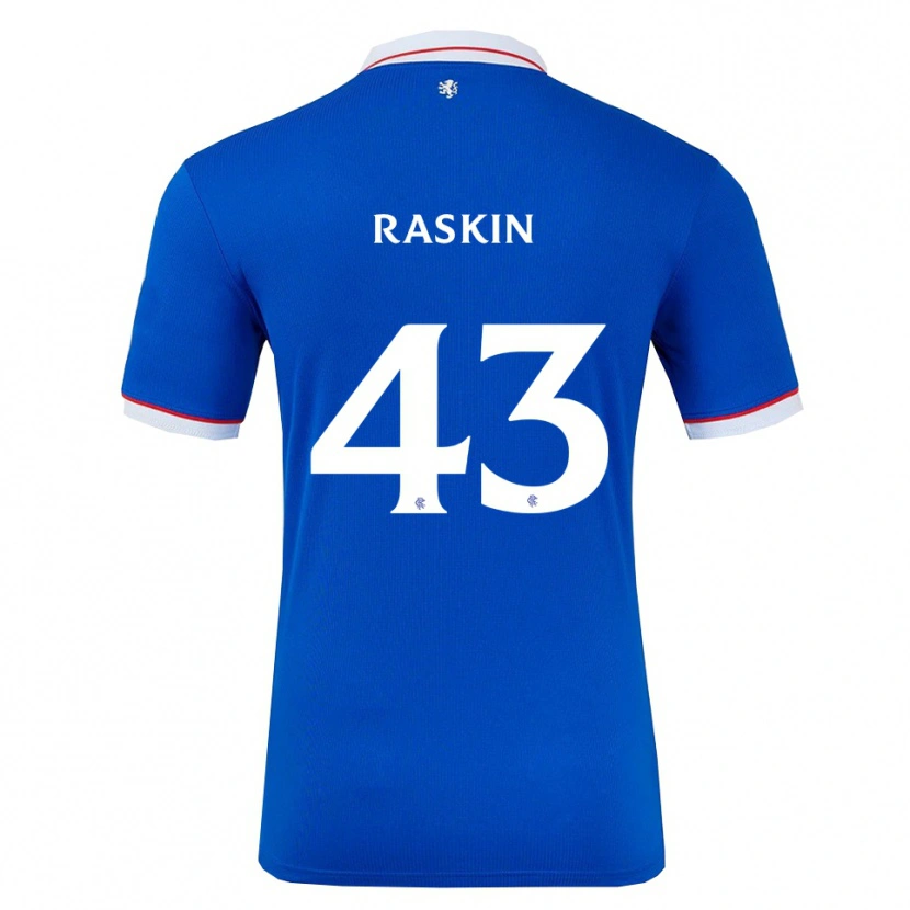 Danxen Kinder Nicolas Raskin #43 Blau Weiß Heimtrikot Trikot 2025/26 T-Shirt