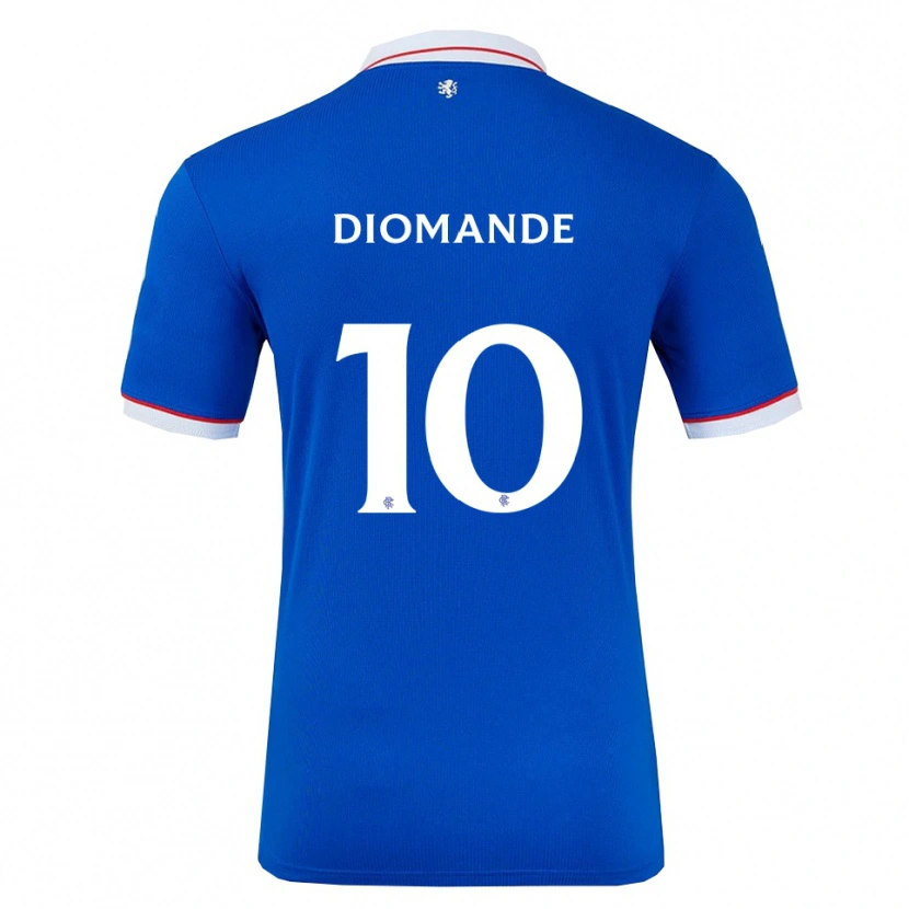 Danxen Kinder Mohamed Diomandé #10 Blau Weiß Heimtrikot Trikot 2025/26 T-Shirt