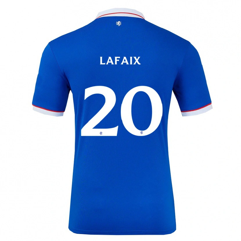 Danxen Kinder Camille Lafaix #20 Blau Weiß Heimtrikot Trikot 2025/26 T-Shirt