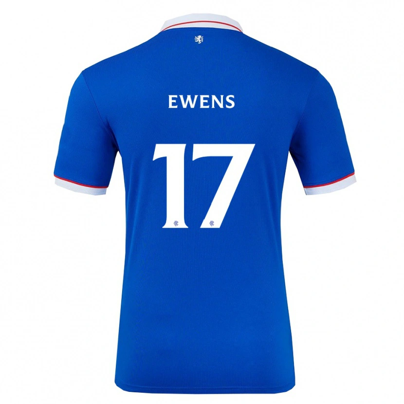 Danxen Kinder Sarah Ewens #17 Blau Weiß Heimtrikot Trikot 2025/26 T-Shirt
