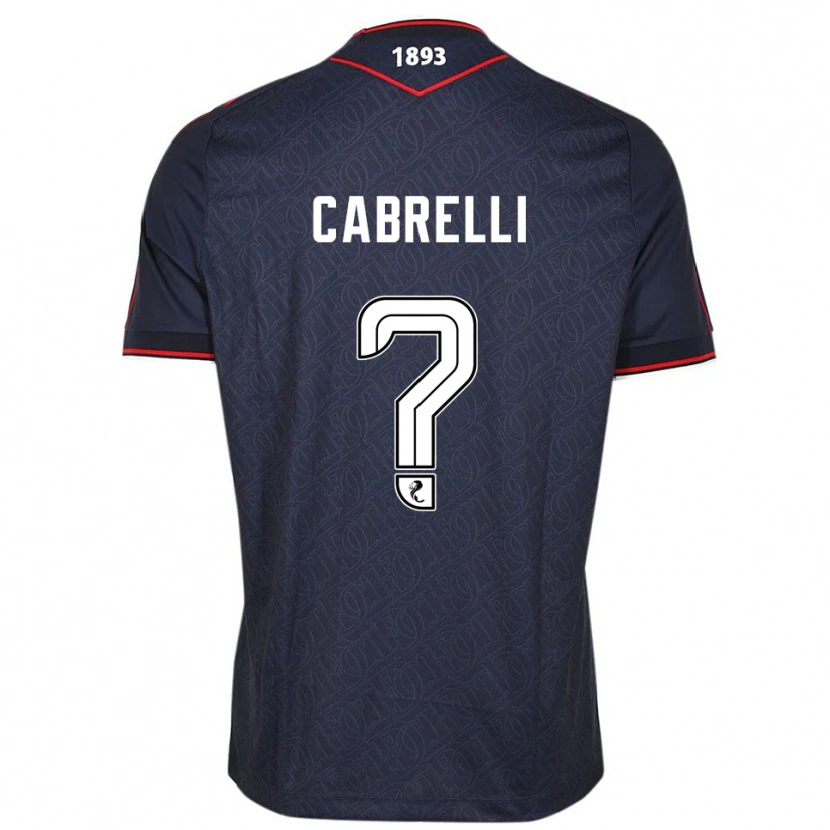 Danxen Kinder David Cabrelli #0 Marine Weiß Heimtrikot Trikot 2025/26 T-Shirt