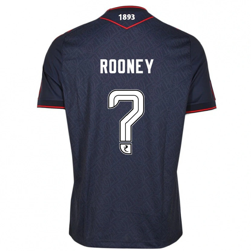 Danxen Kinder Chris Rooney #0 Marine Weiß Heimtrikot Trikot 2025/26 T-Shirt