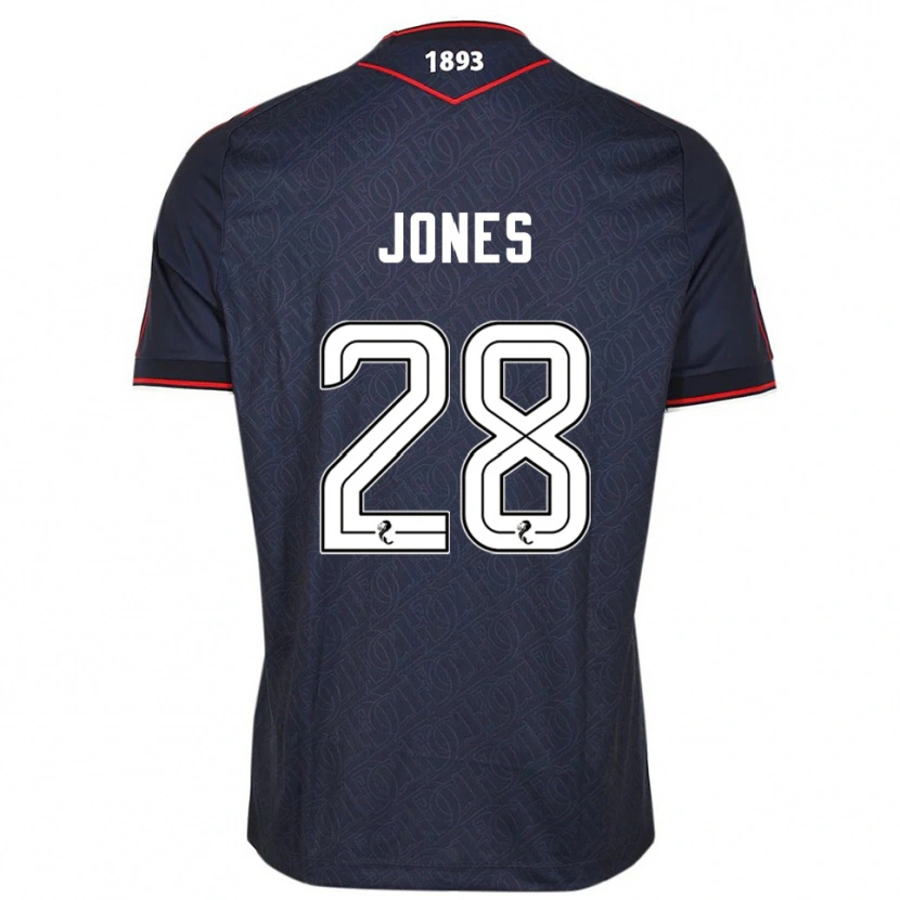 Danxen Kinder Callum Jones #28 Marine Weiß Heimtrikot Trikot 2025/26 T-Shirt