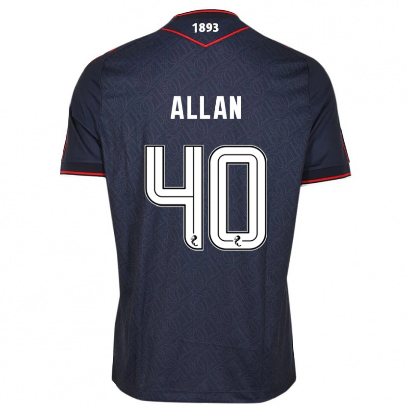 Danxen Kinder Finlay Allan #40 Marine Weiß Heimtrikot Trikot 2025/26 T-Shirt