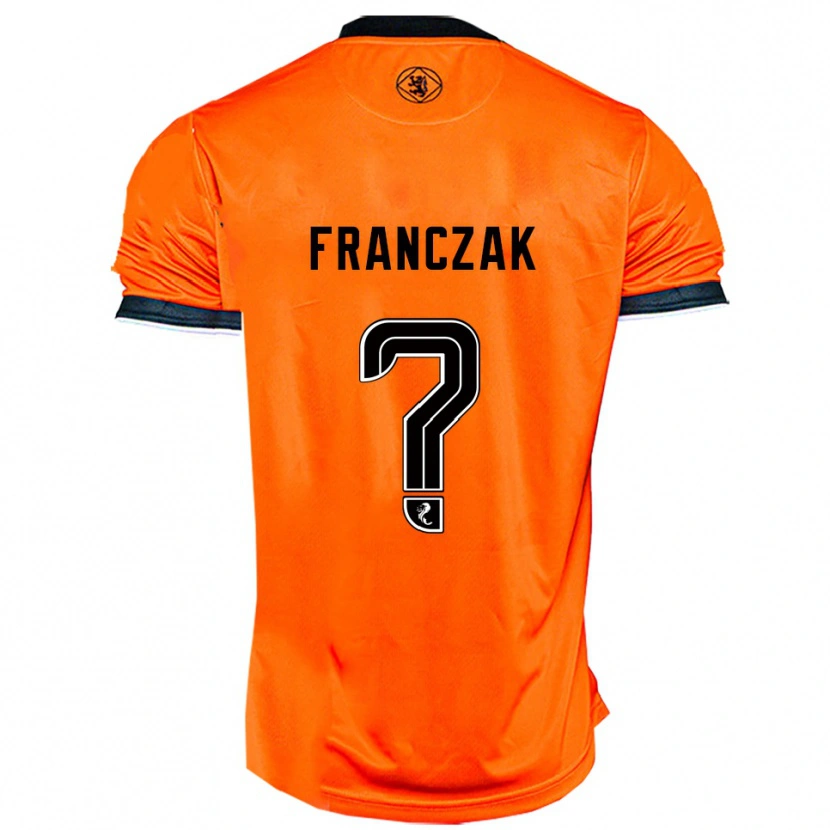 Danxen Kinder Emil Franczak #0 Orange Schwarz Heimtrikot Trikot 2025/26 T-Shirt