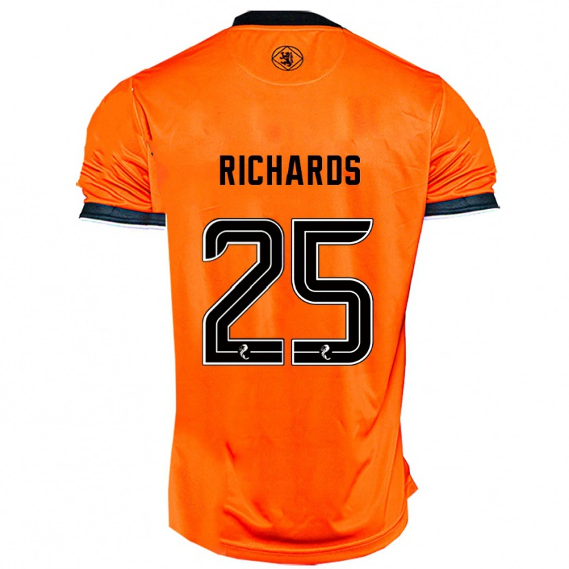 Danxen Kinder Dave Richards #25 Orange Schwarz Heimtrikot Trikot 2025/26 T-Shirt