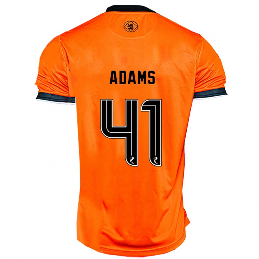 Danxen Kinder Ruairidh Adams #41 Orange Schwarz Heimtrikot Trikot 2025/26 T-Shirt