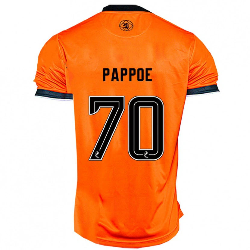 Danxen Kinder Isaac Pappoe #70 Orange Schwarz Heimtrikot Trikot 2025/26 T-Shirt