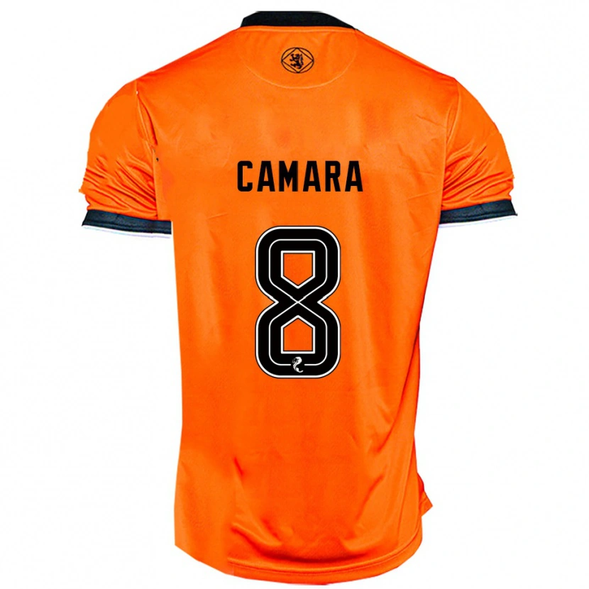 Danxen Kinder Panutche Camara #8 Orange Schwarz Heimtrikot Trikot 2025/26 T-Shirt