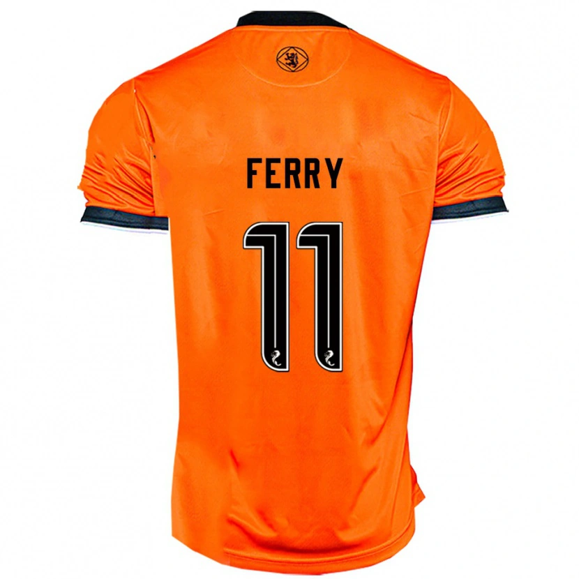 Danxen Kinder Will Ferry #11 Orange Schwarz Heimtrikot Trikot 2025/26 T-Shirt