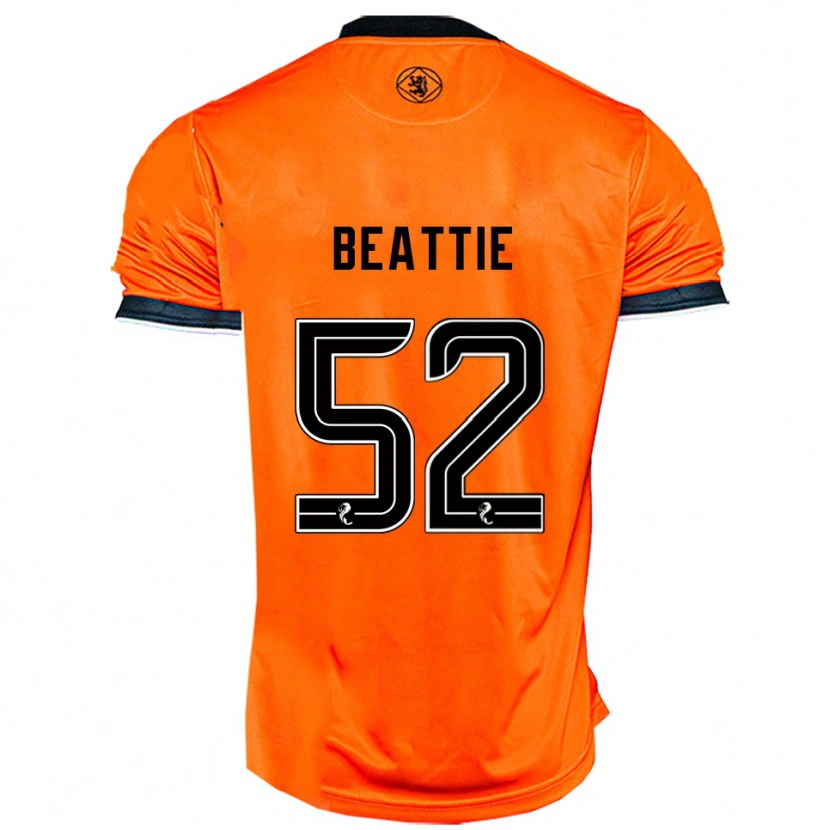Danxen Kinder Calvin Beattie #52 Orange Schwarz Heimtrikot Trikot 2025/26 T-Shirt