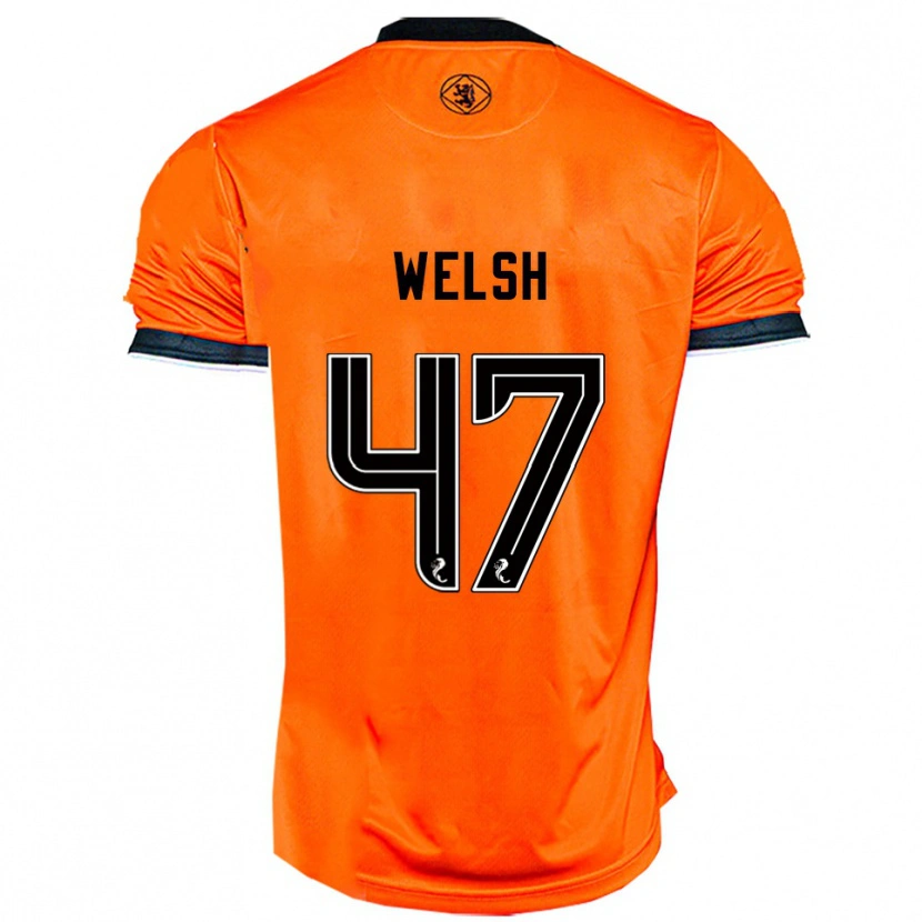 Danxen Kinder Harry Welsh #47 Orange Schwarz Heimtrikot Trikot 2025/26 T-Shirt