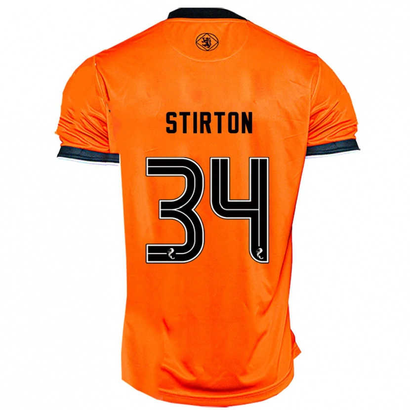Danxen Kinder Owen Stirton #34 Orange Schwarz Heimtrikot Trikot 2025/26 T-Shirt