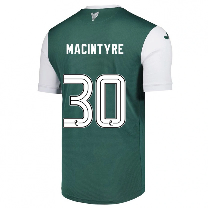 Danxen Kinder Jacob Macintyre #30 Grün Weiß Heimtrikot Trikot 2025/26 T-Shirt