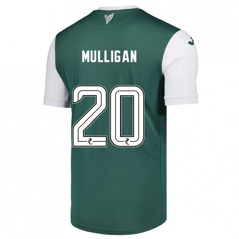 Danxen Kinder Josh Mulligan #20 Grün Weiß Heimtrikot Trikot 2025/26 T-Shirt