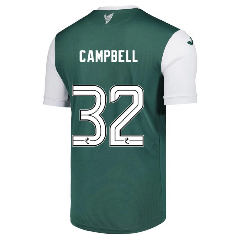 Danxen Kinder Josh Campbell #32 Grün Weiß Heimtrikot Trikot 2025/26 T-Shirt
