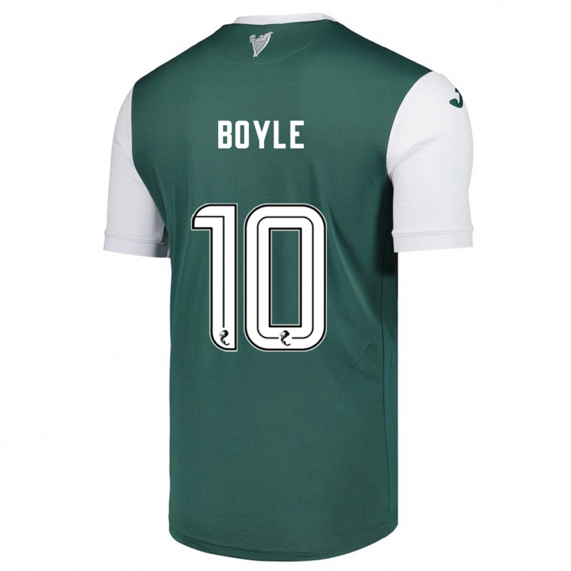 Danxen Kinder Martin Boyle #10 Grün Weiß Heimtrikot Trikot 2025/26 T-Shirt